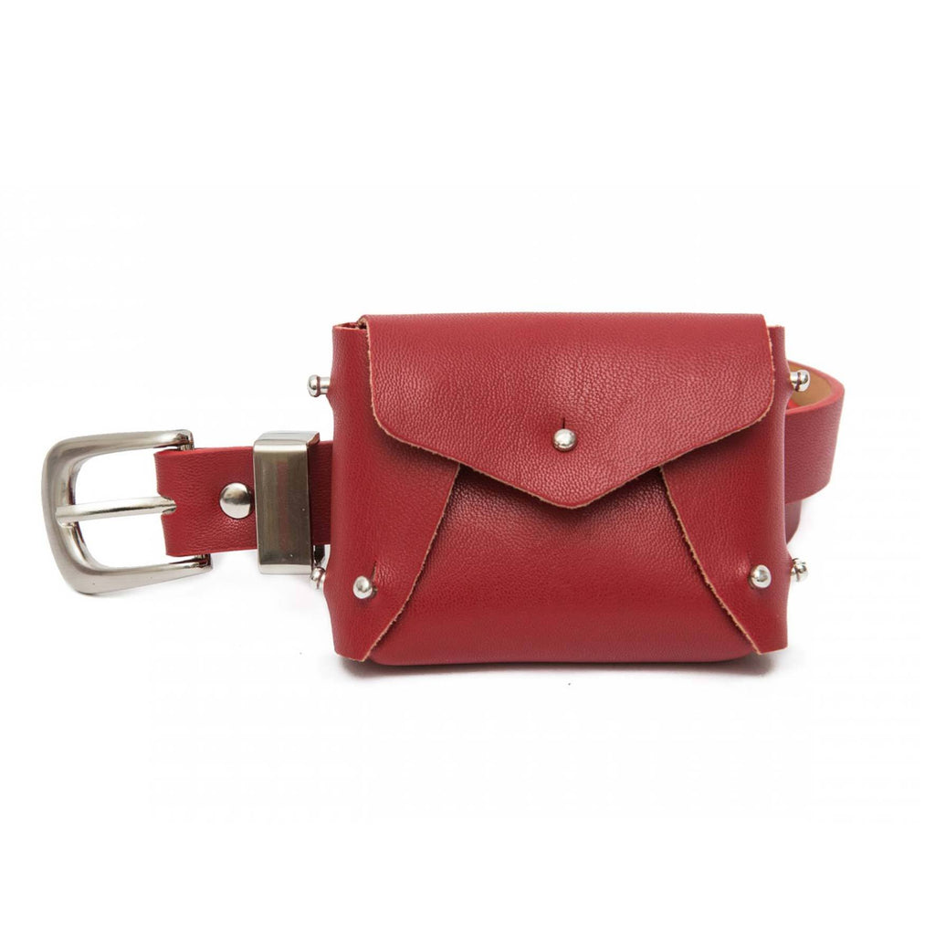 Red mini bag belt - Marble Hive