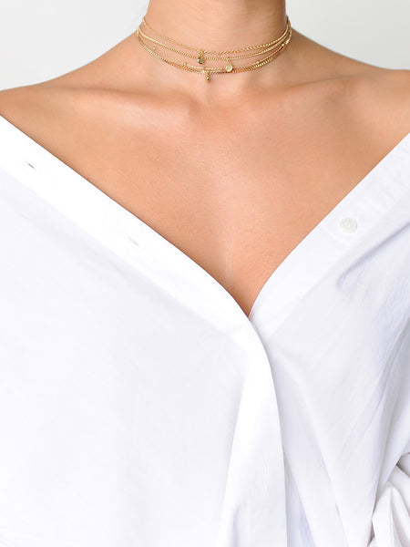 Coin Choker Set Necklaces - Marble Hive