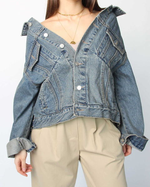 Swing Denim Jacket - Marble Hive