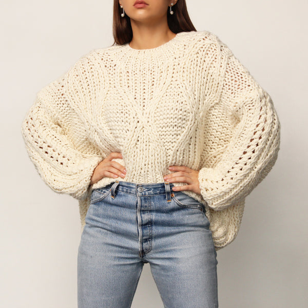 Ivory Original Sweater - Marble Hive