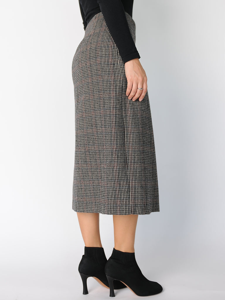 Buttoned Wrap Midi Skirt - Marble Hive