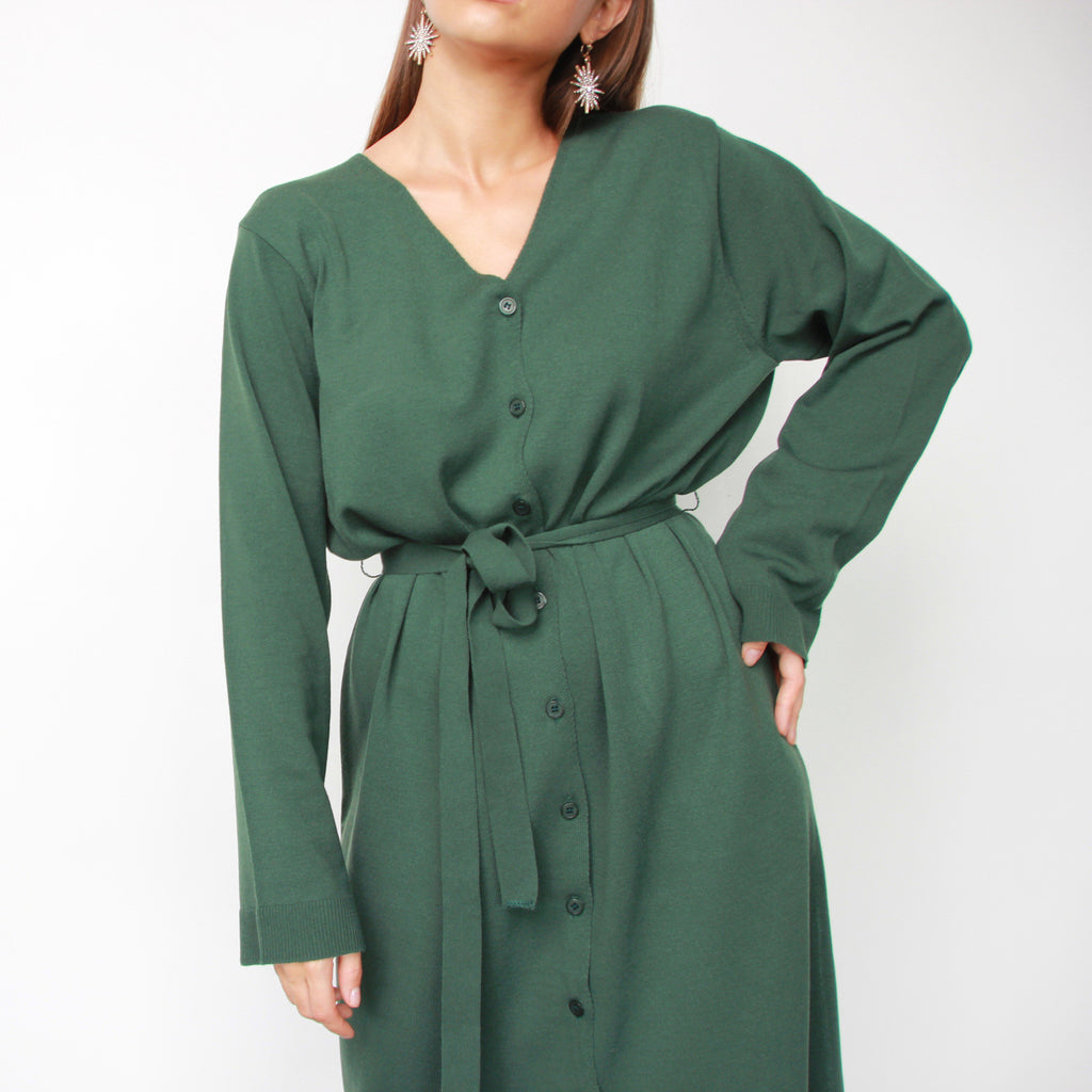 Emerald Knit Dress - Marble Hive