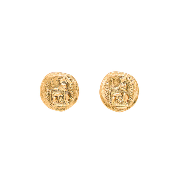 Egyptian Coin Earrings - Marble Hive