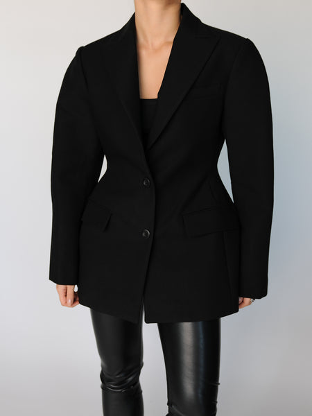 Black Hourglass Blazer - Marble Hive