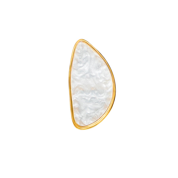 Mother of Pearl Oversized Ring - Marble Hive