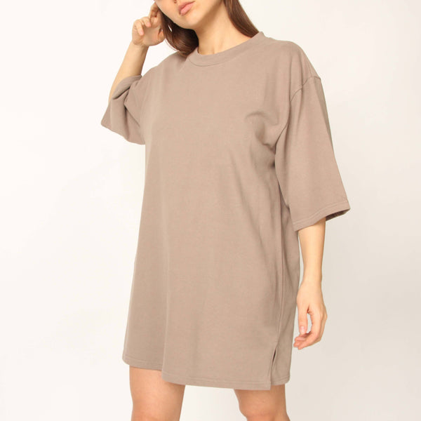 Mocha Oversized T-shirt - Marble Hive
