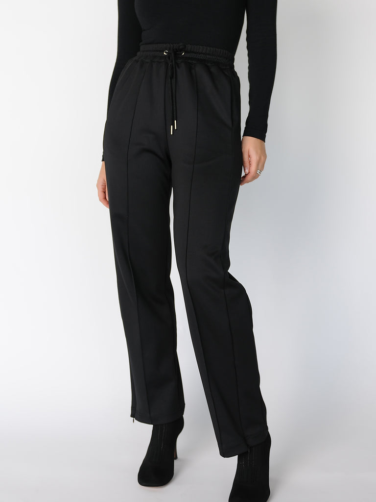 Black Tailored Track Pants - Marble Hive